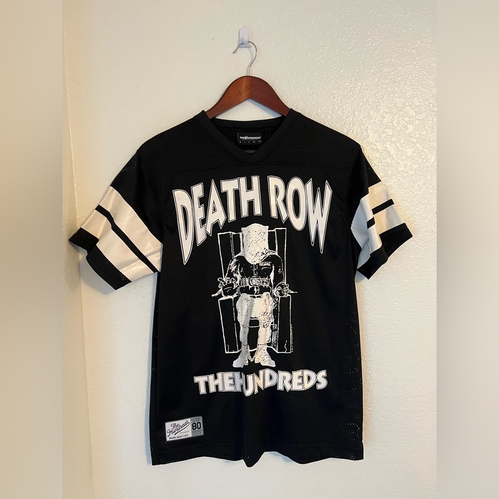 The Hundreds Black and White Death Row Men's Jersey
